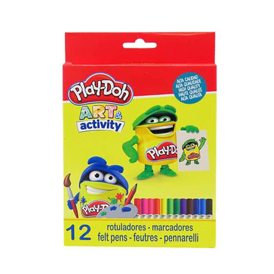Фломастеры Play-Doh 12 цветов 5 мм, в коробке из бумаги
