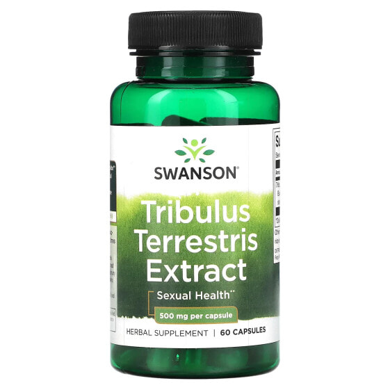 Витамины для мужского здоровья Swanson Tribulus Terrestris Extract 500 мг, 60 капсул