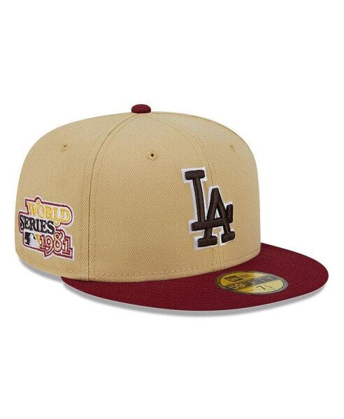 Men's Vegas Gold, Cardinal Los Angeles Dodgers 59FIFTY Fitted Hat