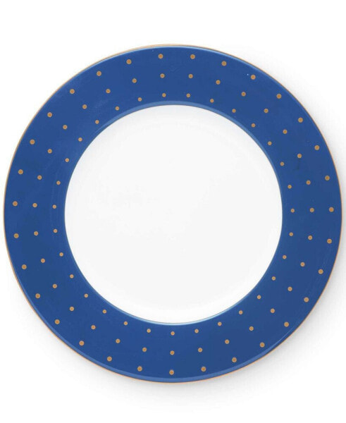 Library Lane Navy 9" Accent Plate