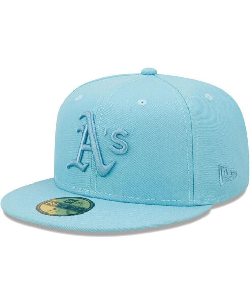 Men's Light Blue Oakland Athletics Color Pack 59FIFTY Fitted Hat