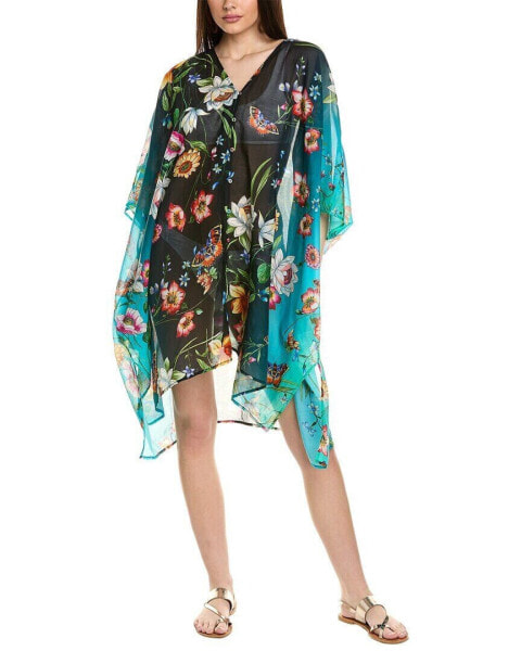 Johnny Was Ombre Garden Silk-Blend Kaftan Women's S/M