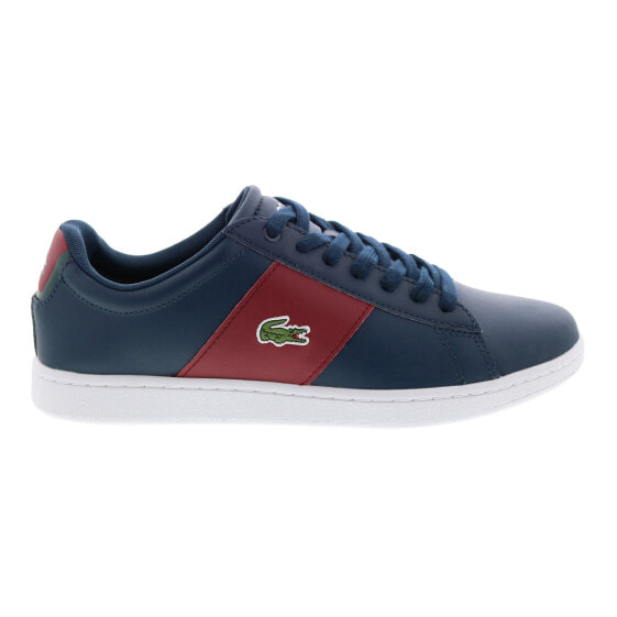 Lacoste Carnaby EVO CGR 2224 Mens Blue Leather Lifestyle Sneakers Shoes