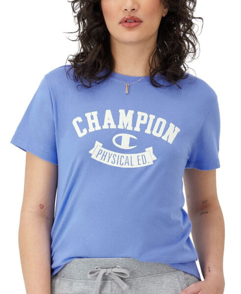 Футболка женская Champion Classic Crewneck с логотипом