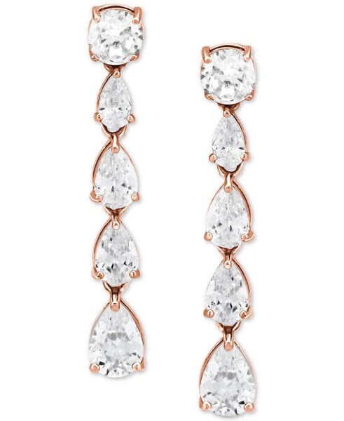 Cubic Zirconia Drop Earrings in Sterling Silver, Created for Macy's