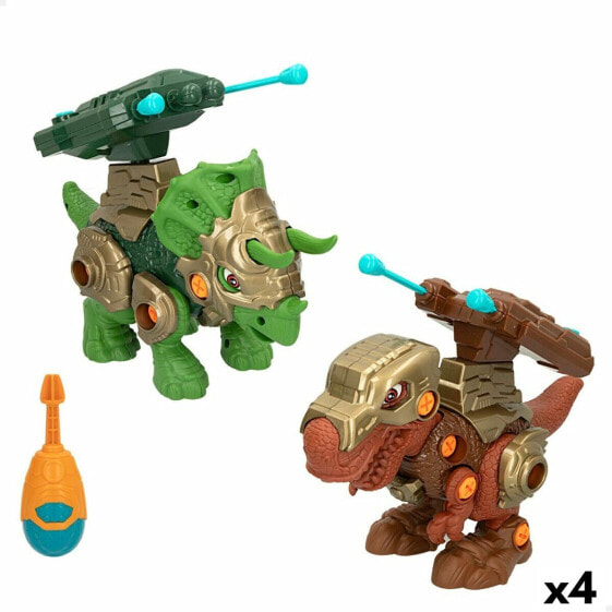 Игровой набор Colorbaby Set of 2 Dinosaurs Articulated Throws Projectiles 4 Units Dinosaur (Набор из 2 динозавров, стреляющих проектилями 4 единицы, Динозавр)