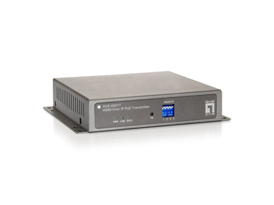 LevelOne HDMI over IP PoE Transmitter - 1920 x 1080 pixels - AV transmitter - Grey - HDCP