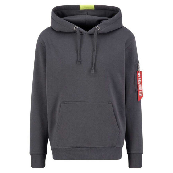 ALPHA INDUSTRIES Red Stripe Hoodie