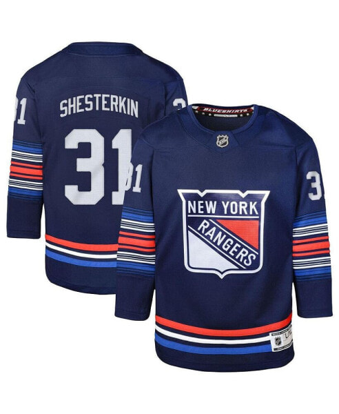 Big Boys Igor Shesterkin Navy New York Rangers Alternate Premier Player Jersey