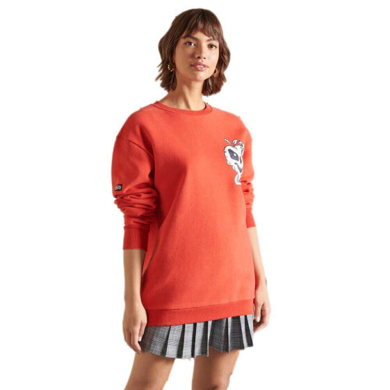 SUPERDRY Oversized Crossing Lines Crew sweatshirt