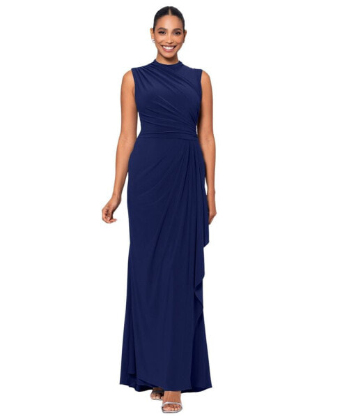 Women's Ruched Draped Gown