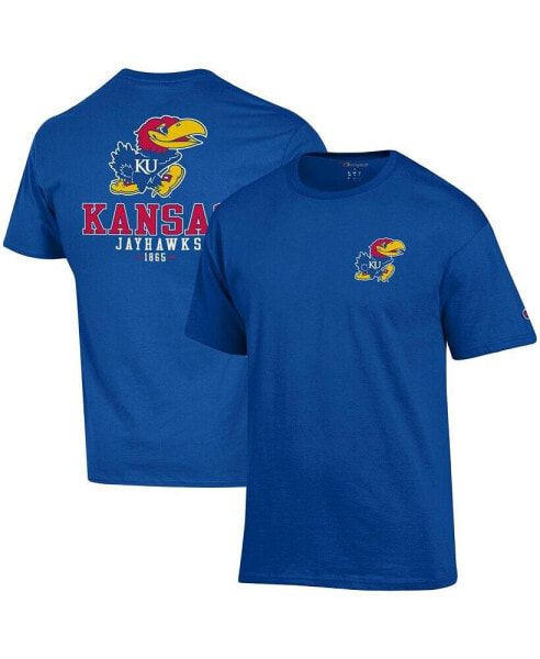 Men's Royal Kansas Jayhawks Stack 2-Hit T-shirt