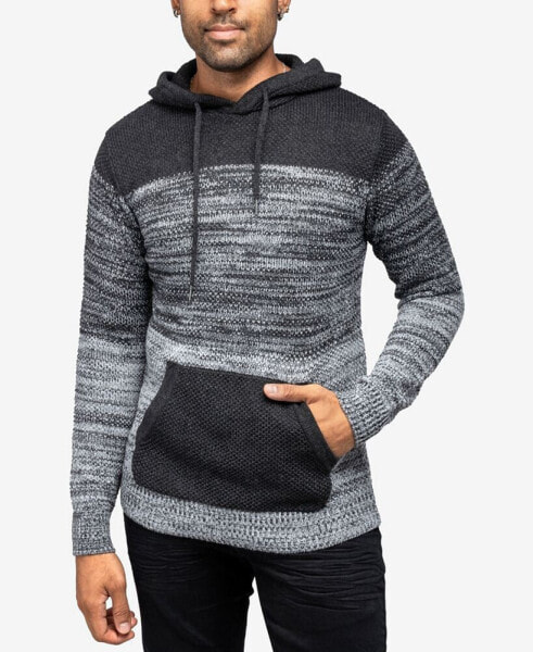 Men's Color Blocked Hooded Sweater