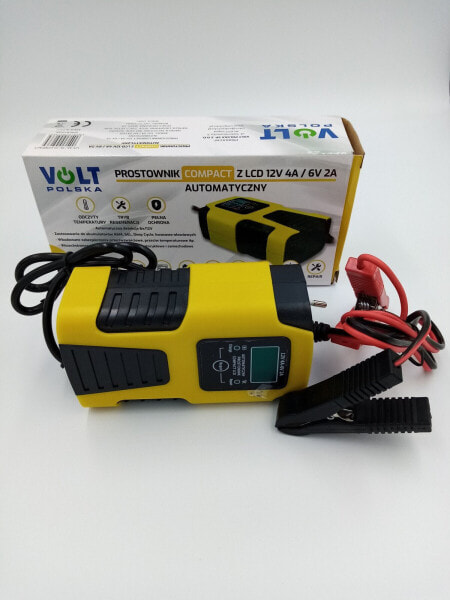 Volt PROSTOWNIK AKUMULATOROWY Z LCD 12V 4A / 6V 2A COMPACT