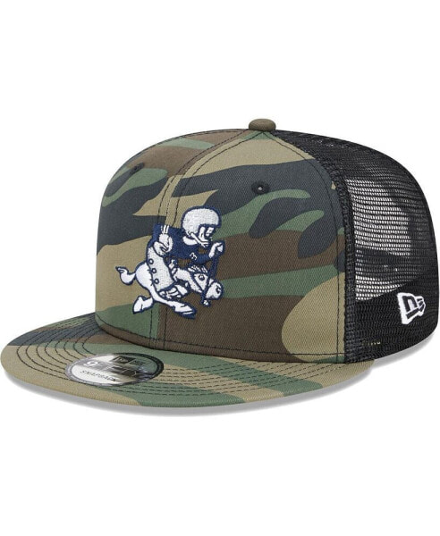 Men's Camo Dallas Cowboys Retro Joe Main Trucker 9FIFTY Snapback Hat