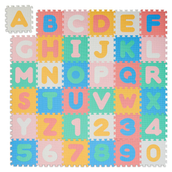 Bunte Puzzlematte ABC und Zahlen