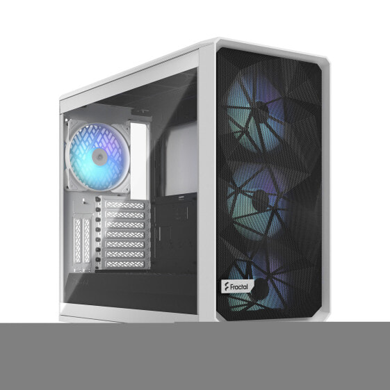 Fractal Design Meshify 2 RGB - PC - White - ATX - EATX - micro ATX - Mini-ITX - Steel - Tempered glass - Multi - Case fans