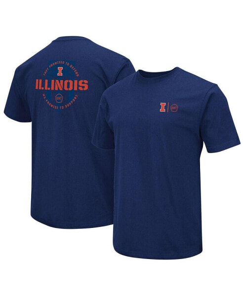 Men's Navy Illinois Fighting Illini OHT Military-Inspired Appreciation T-shirt