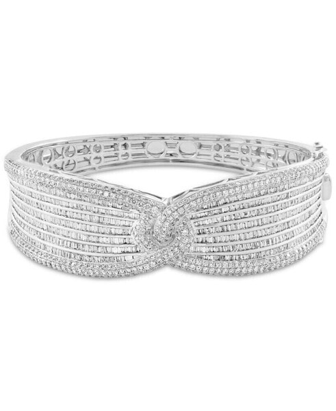 EFFY® Limited Edition Diamond Round & Baguette Statement Bracelet (6-1/10 ct. t.w.) in 14k White Gold