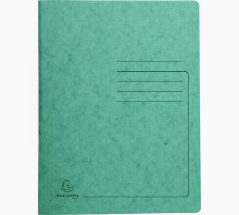 Exacompta 240223E - Conventional file folder - A4 - Pressboard - Green - Portrait - 300 sheets