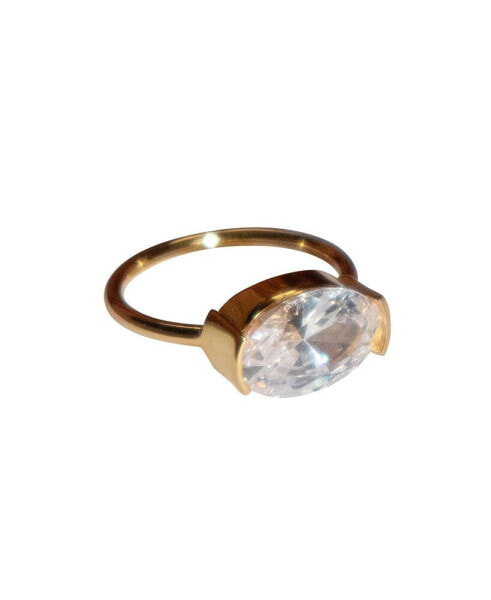 Ersa — Cushion zircon ring