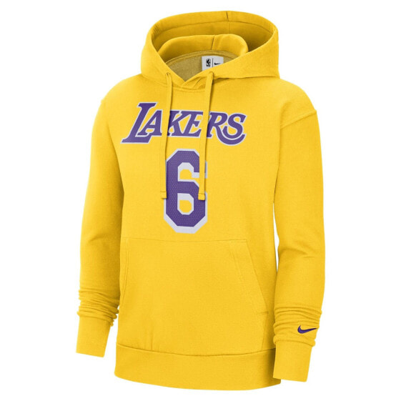 [DB1181-728] Mens Nike NBA LA LAKERS LEBRON JAMES #6 FLEECE PULLOVER HOODIE