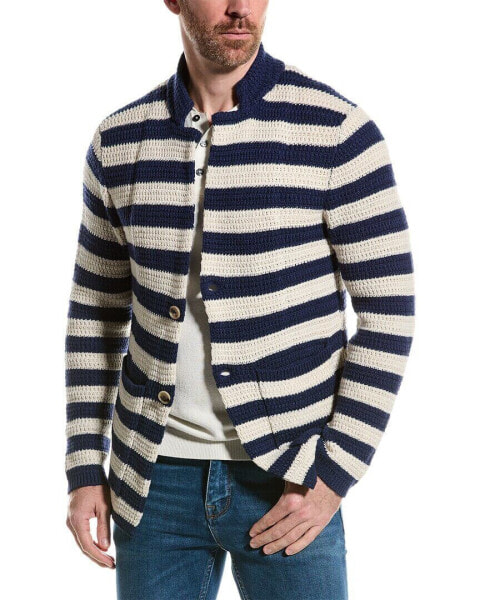 Isaia Wool-Lined Cashmere-Blend Cardigan Men's Xl