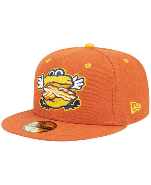 Men's Orange Montgomery Biscuits Theme Nights Montgomery Bacon Biscuits 59FIFTY Fitted Hat