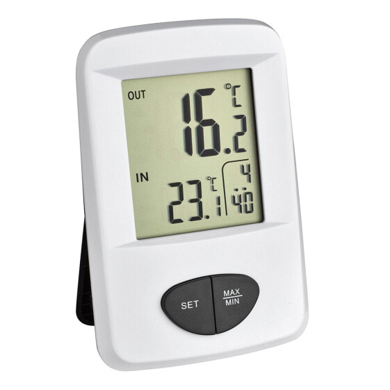 TFA 30.3061.02 - White - Indoor thermometer - Outdoor thermometer - Thermometer - Plastic - 0 - 50 °C - 32 - 122 °F