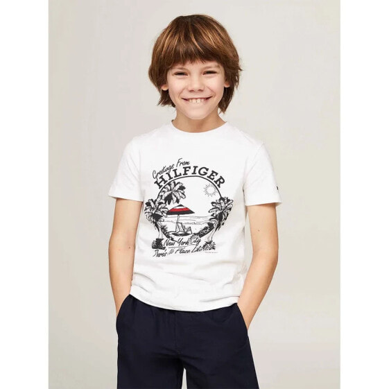 TOMMY HILFIGER Greetings From short sleeve T-shirt