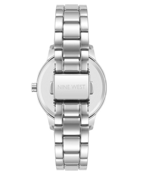 Women's Quartz Silver-Tone Alloy Link Bracelet Watch, 32mm