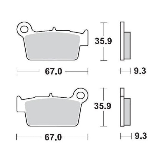 MOTO-MASTER Aprilia 094522 Sintered Brake Pads