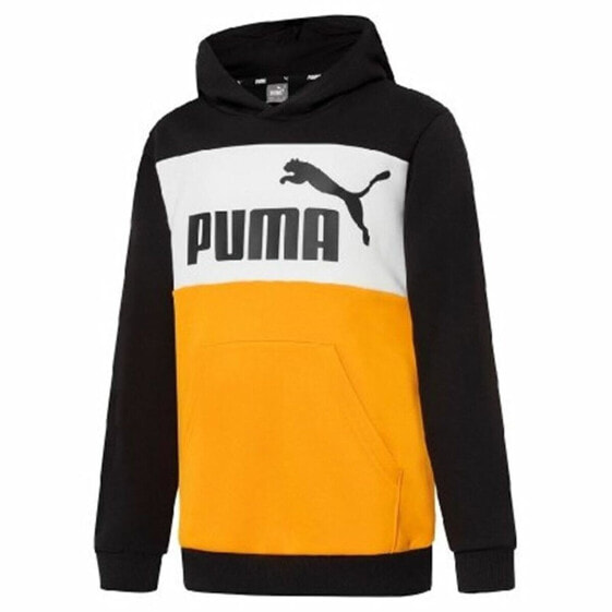 Толстовка с капюшоном детская Puma Essentials+ Colourblock Жёлтый