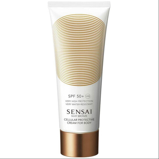 Sensai Silky Bronze Cellular Protective Body Cream SPF50+ Солнцезащитный крем для тела с антиоксидантами, водостойкий