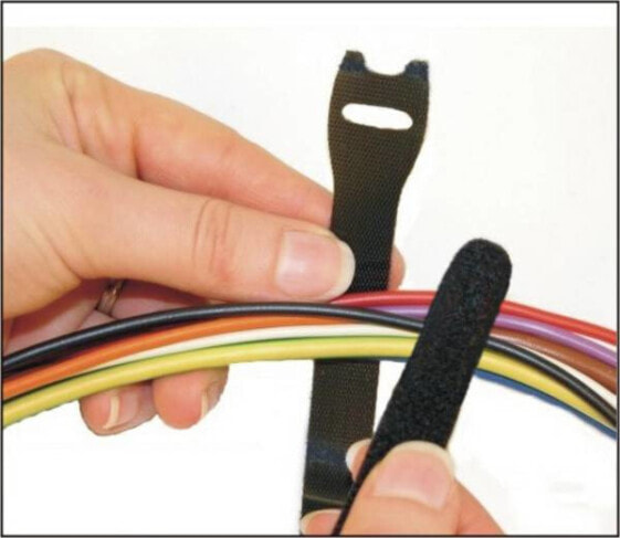 Conrad Electronic SE Conrad 1586401 - Hook & loop cable tie - Multicolour - 25 cm - 13 mm - 10 pc(s)