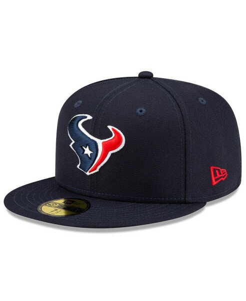 Men's Navy Houston Texans Basic 59FIFTY Fitted Hat