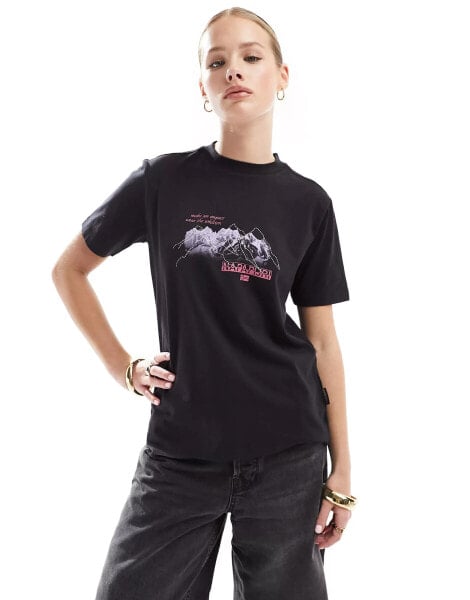 Napapijri Yukon short sleeve t-shirt in black