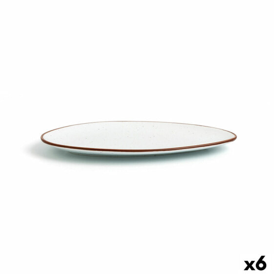 Плоская тарелка Ariane Terra Треугольный Керамика Бежевый (Ø 29 cm) (6 штук)