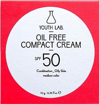 Ölfreie Kompaktcreme für das Gesicht SPF 50 - Youth Lab. Oil Free Compact Cream SPF 50 Medium