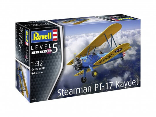 Revell Stearman PT-17 Kaydet - Fixed-wing aircraft model - Assembly kit - 1:32 - Stearman PT-17 Kaydet - Any gender - Plastic
