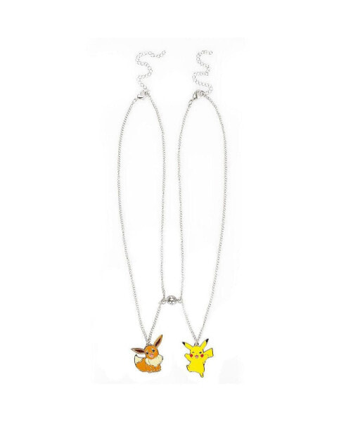 Pikachu & Eevee Besties Magnetic Bead Necklace Set