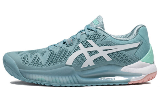 Кроссовки женские Asics Gel-Resolution 8 低帮耐磨 бело-голубые