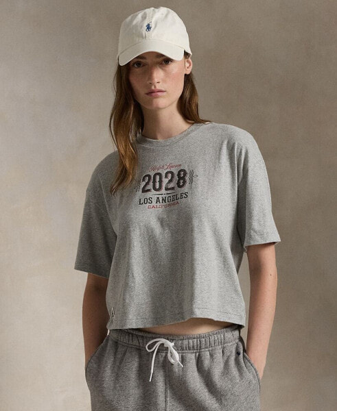 Women's LA28 Olympic Jersey Cropped Tee