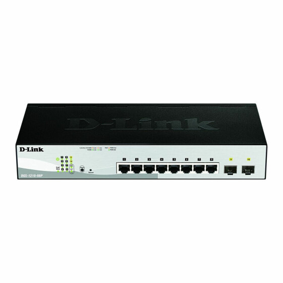 Переключатель D-Link DGS-1210-08P/E Чёрный