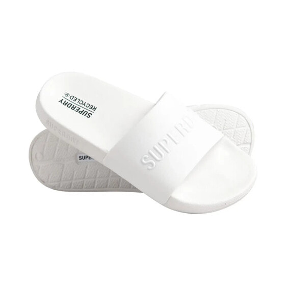 SUPERDRY Code Logo Vegan Pool Slides