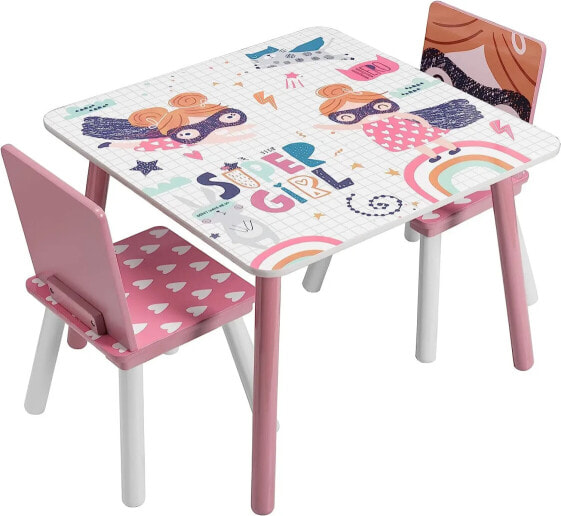 Детский набор мебели EUGAD Kindertisch-Set Shirley
