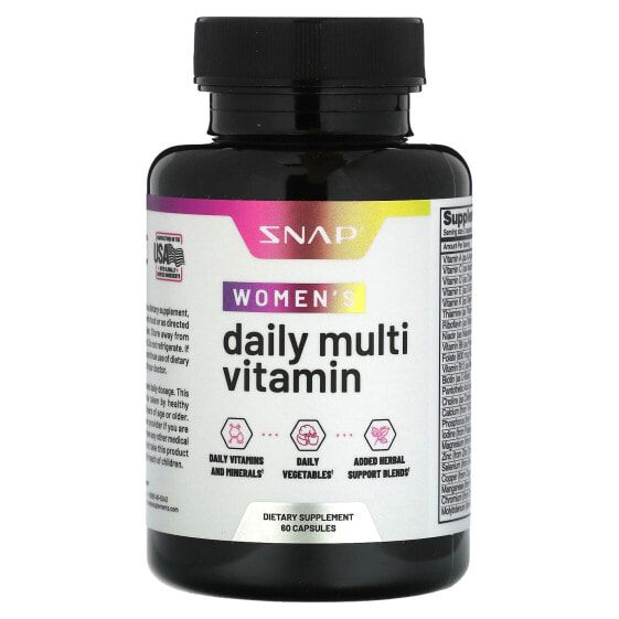 Snap Supplements, Мультивитамины для женщин, 60 капсул