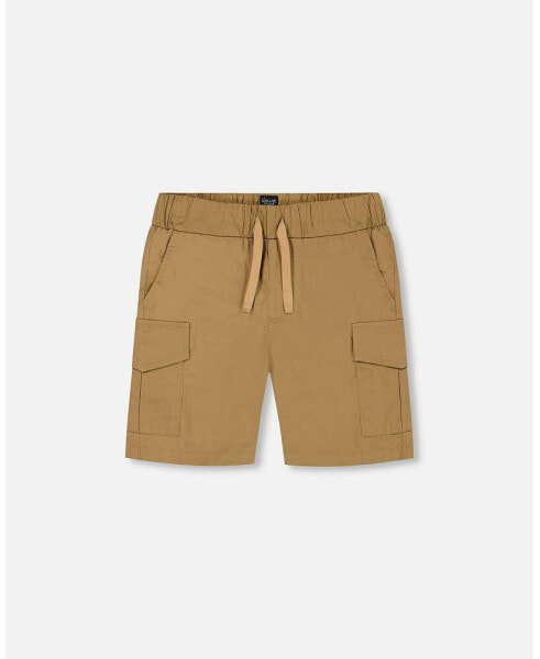 Baby Boy Parachute Cargo Shorts Caramel - Infant