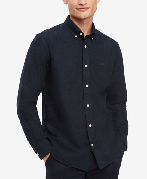 Рубашка мужская Tommy Hilfiger Custom Fit New England Solid Oxford