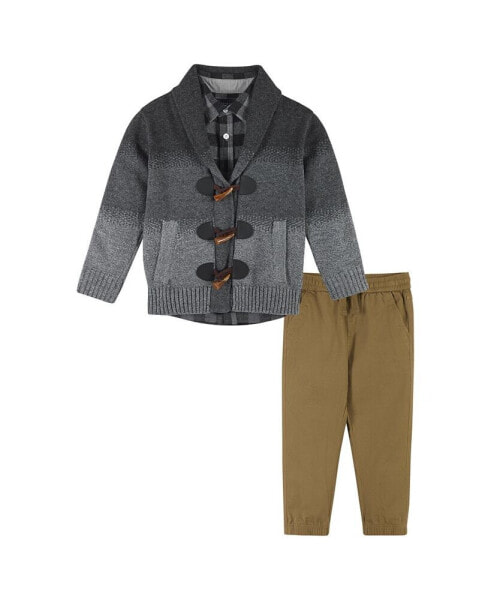 Toddler Boys Toddler/Child Toggle Cardigan Sweater Set